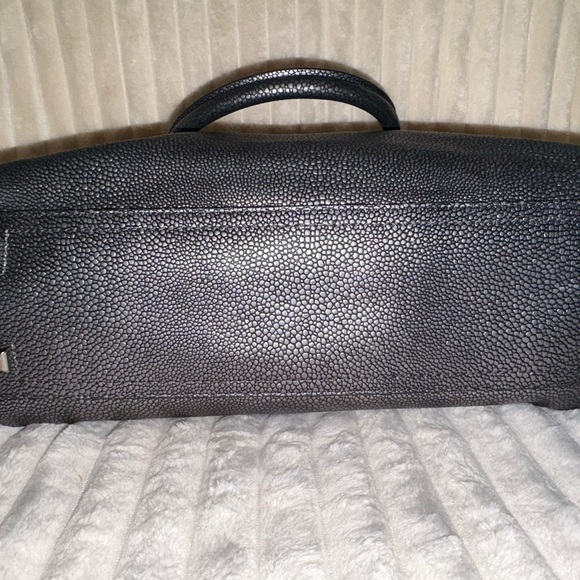 Henri Bendel SilverTextured Satchel - Picture 5 of 6